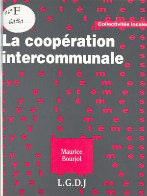 cover image of La Coopération intercommunale